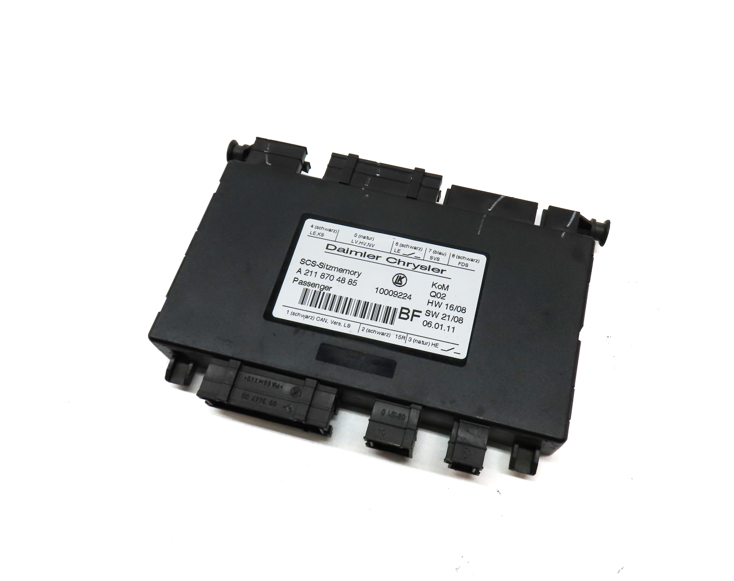 2011 MERCEDES GL450 (X164) FRONT RIGHT PASSENGER SEAT CONTROL MODULE — exact item pictured